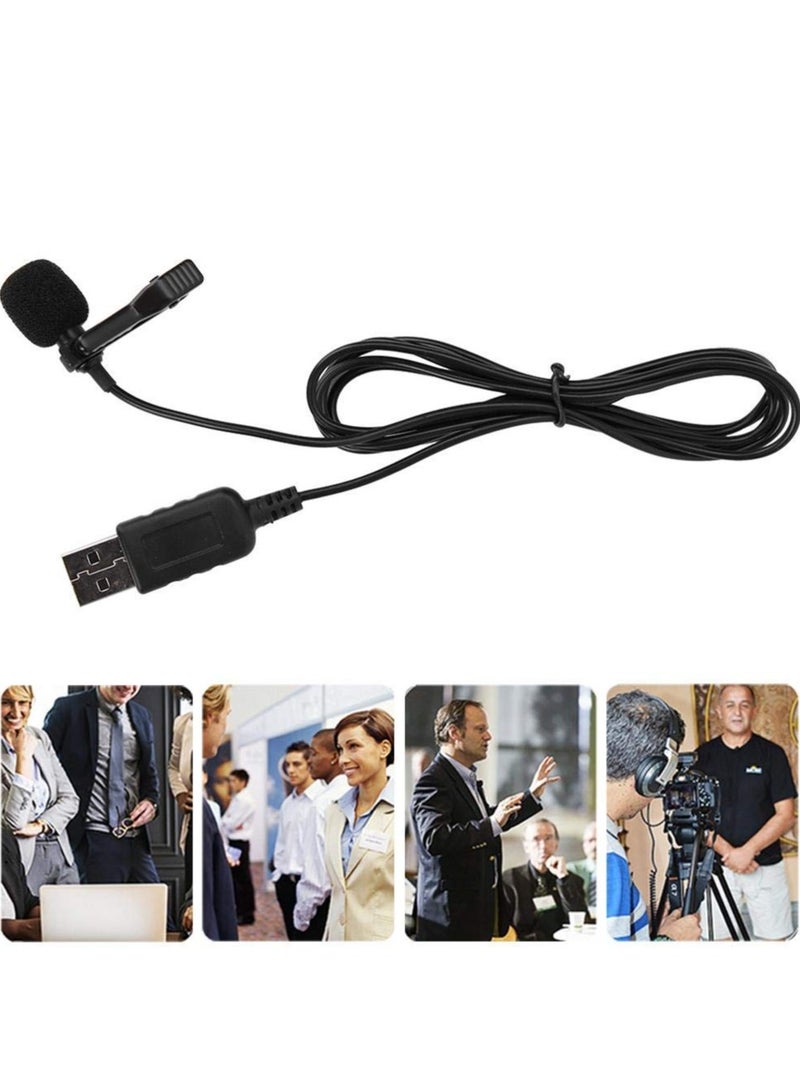 erorex USB Lavalier Lapel Clip-on Omnidirectional Computer Microphone for Laptop, PC and Mac, Perfect Podcasting, Gaming, Streaming and Desktop Mic - Image 5