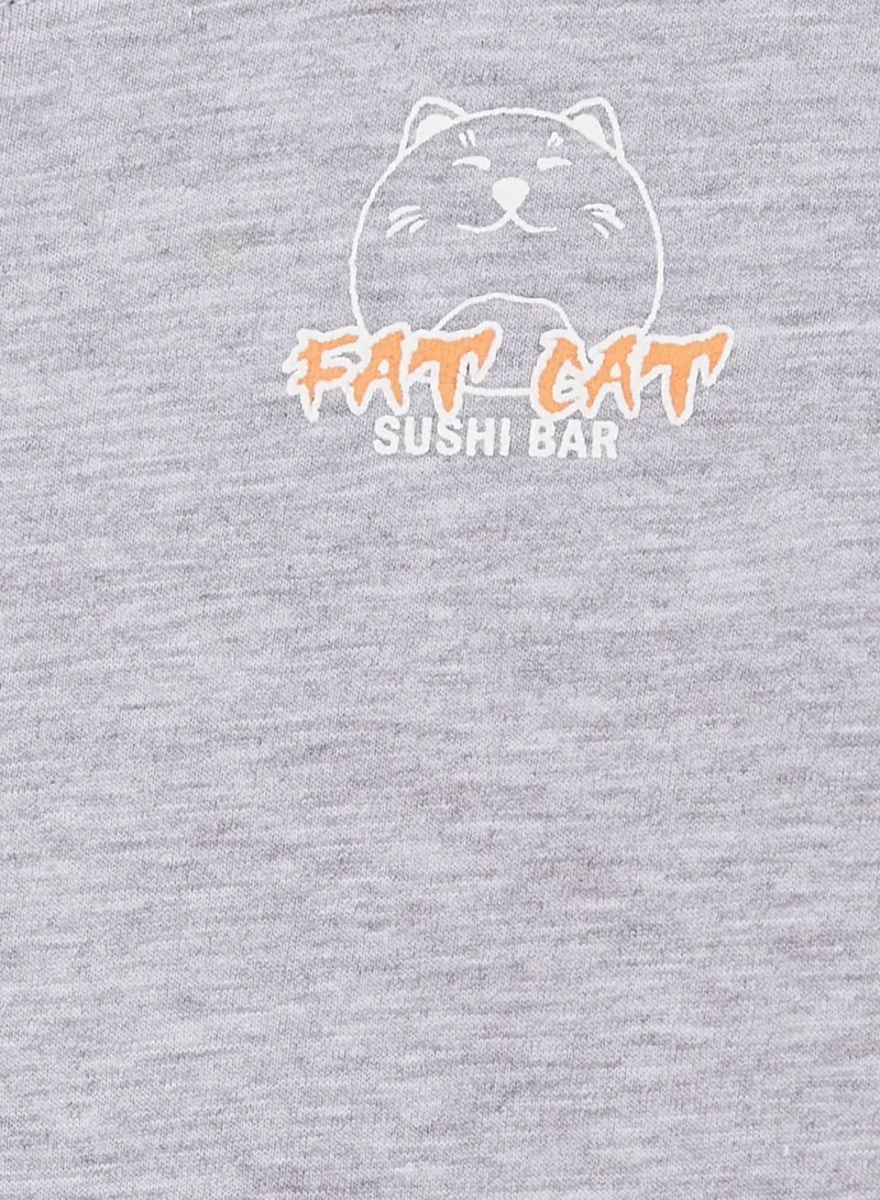 Cotton On Kids Fat Cat Print T-Shirt