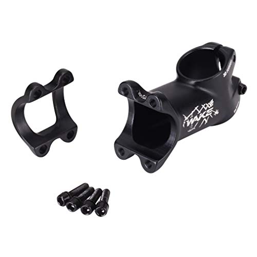 SLSWHLX Stem 31.8 Stem 60mm 25 Degree Wake Mountain Bike Stem Short Handlebar Stem for Most Bicycle, Road Bike, MTN, BMX, Fixie Gear, Cycling (Aluminum Alloy, Black) - Image 3