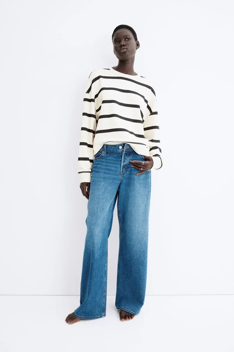 H&M Dropped-shoulder sweatshirt