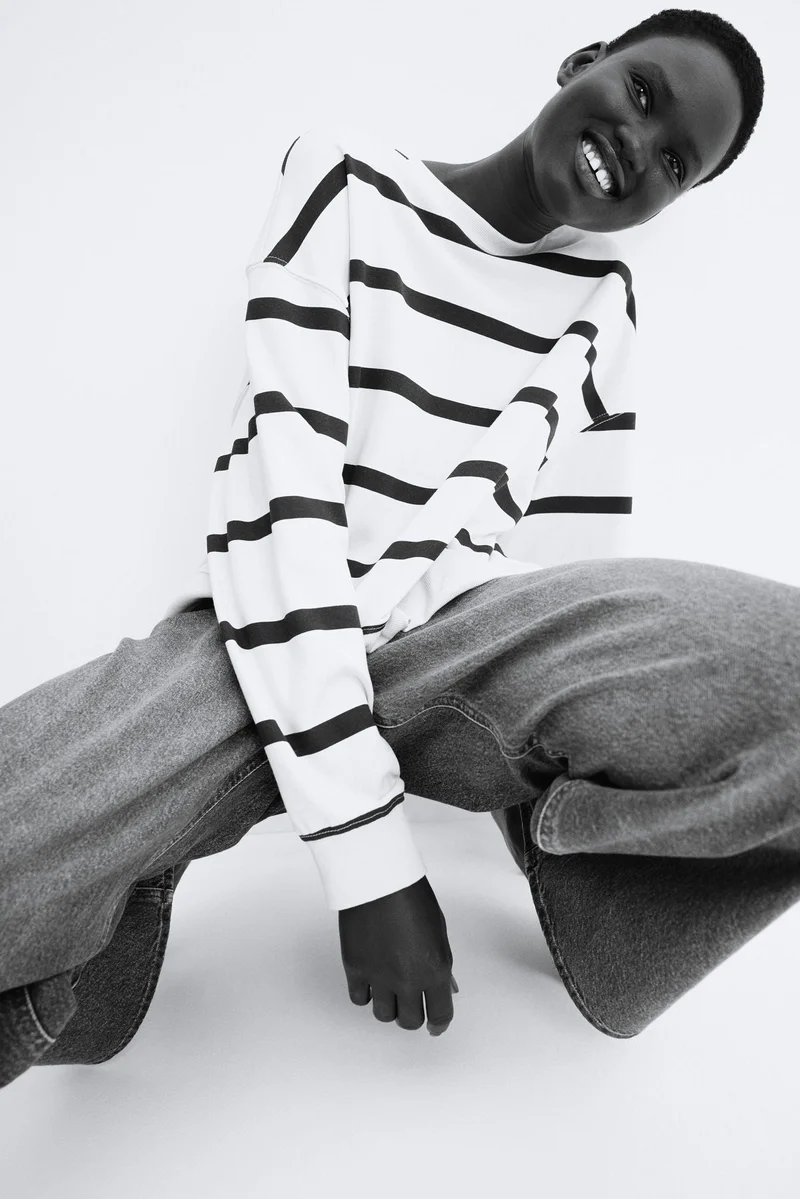 H&M Dropped-shoulder sweatshirt