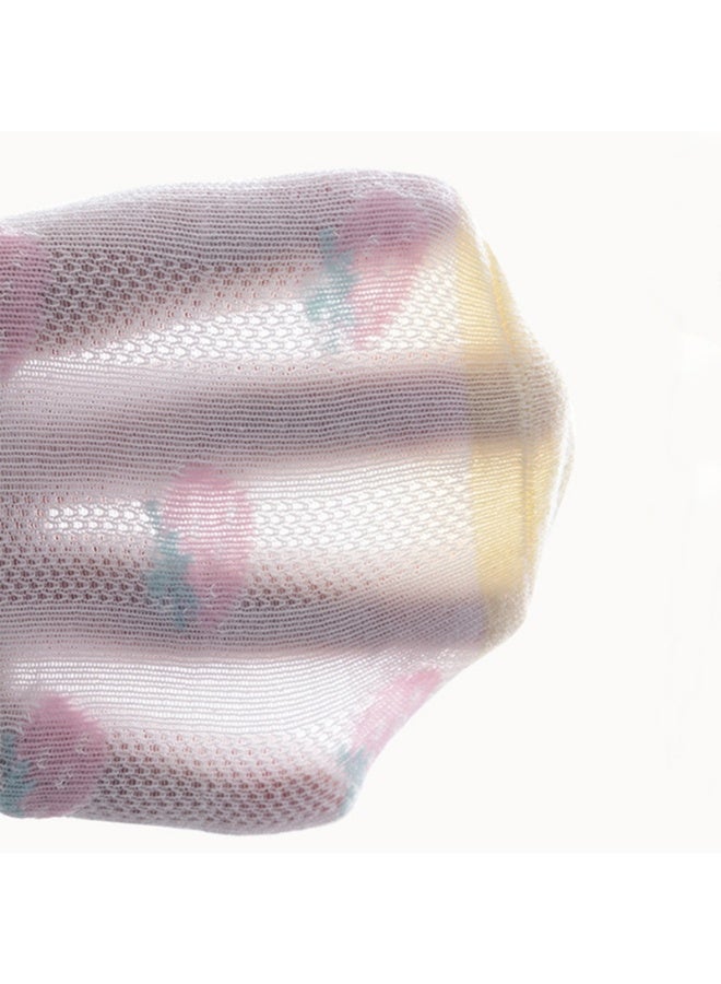 5 أزواج من الجوارب القطنية الشبكية المسامية للبنات الصغار,S