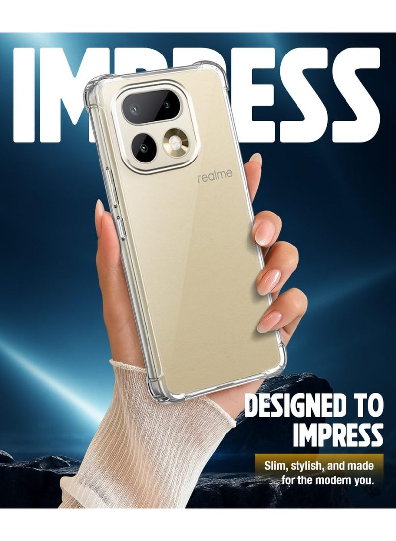 Case for Realme 16 Pro Plus Clear Case Slim fit Cover Soft TPU Protective Case with Camera Protection For Realme 16 Pro Plus - Image 3