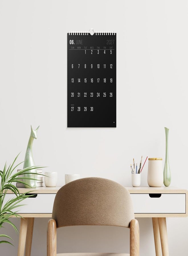 Karto Wall Calendar 2026 - Vertical 11x17 inch January 2026 to June 2027 - Boost Your Productivity and Easy Planning with the Aesthetic Monthly Calendar - All Black - Image 5