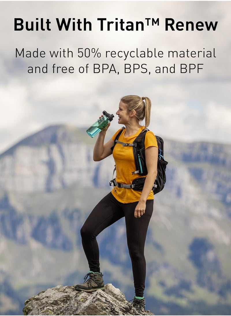 CAMELBAK CamelBak Chute Mag BPA Free Water Bottle with Tritan Renew - Magnetic Cap Stows While Drinking, 32oz, Lagoon  - Image 4