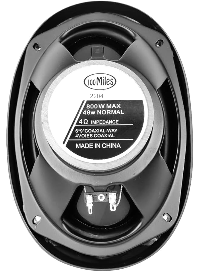 Generic 100 Miles 3-Way Car Speaker, 6X9 Inch Woofer, 800W Max Music Power, 40Mm Dome Midrange, 15Mm Super Tweeter, 4 Ohm Impedance  - Image 3