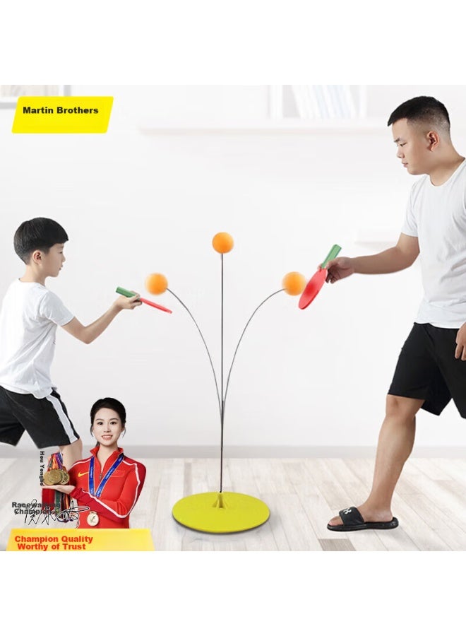 Martin Brothers, Children's Table Tennis Training Toy, Indoor Practice Device, Elastic Soft Shaft Ping Pong Ball, Birthday Gift - Image 1