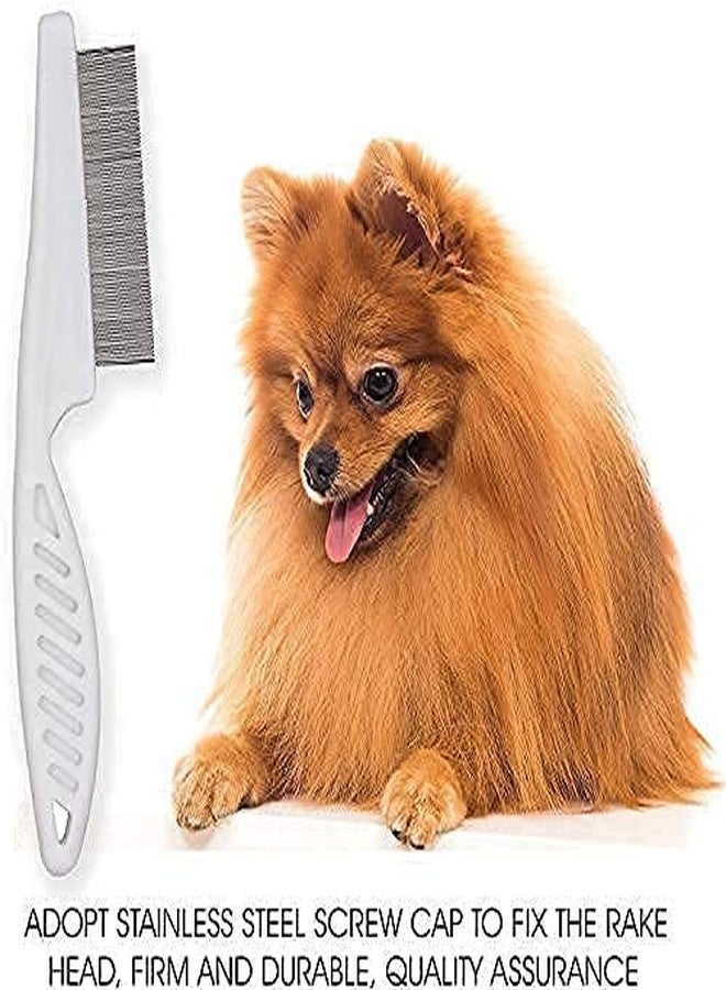 KittuPet Flea Comb Pet Cat Dog Lice Comb Nit Remover Grooming Brush Tools to Treatment & Remove Fleas, Mites, Ticks, Dandruff Flakes - Stainless Steel Fine Teeth- Color May Vary - Image 2