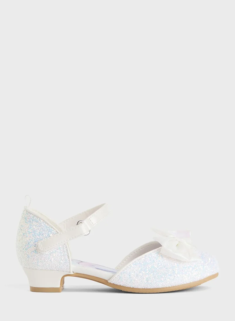 H&M Kids Glittery Floral Applique Sandals