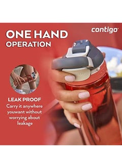 Contigo Cortland Autoseal Water Bottle Large Bpa Free Drinking Bottle Leakproof Gym Bottle Dishwasher Safe Ideal For Sports Bike Running Hiking 720 Ml  - Image 4