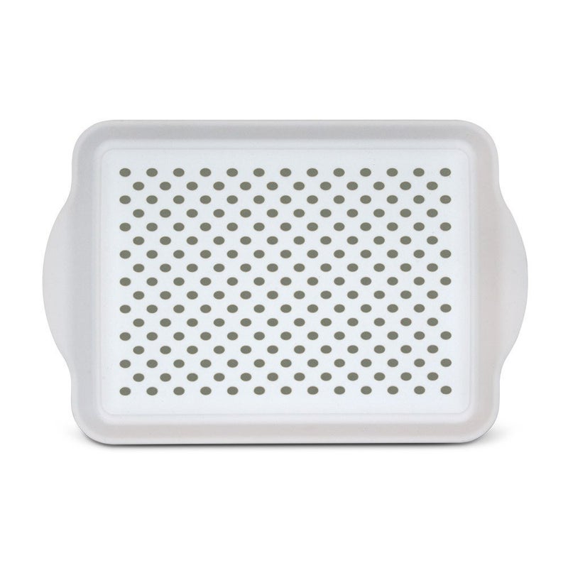 Freelance Anti Slip Serving Tray - 40.2 x 27 cm - White - Non-Slip Rubber Surface, Break-Resistant - Versatile Anti Skid PP Plastic Kitchen & Dining/Coffee Table Trays for Breakfast/Food/Tea - Image 5