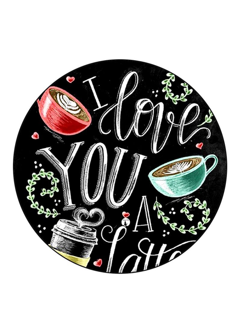 RKN English Phrases Printed Large Round Pin Badge Multicolour - Image 1