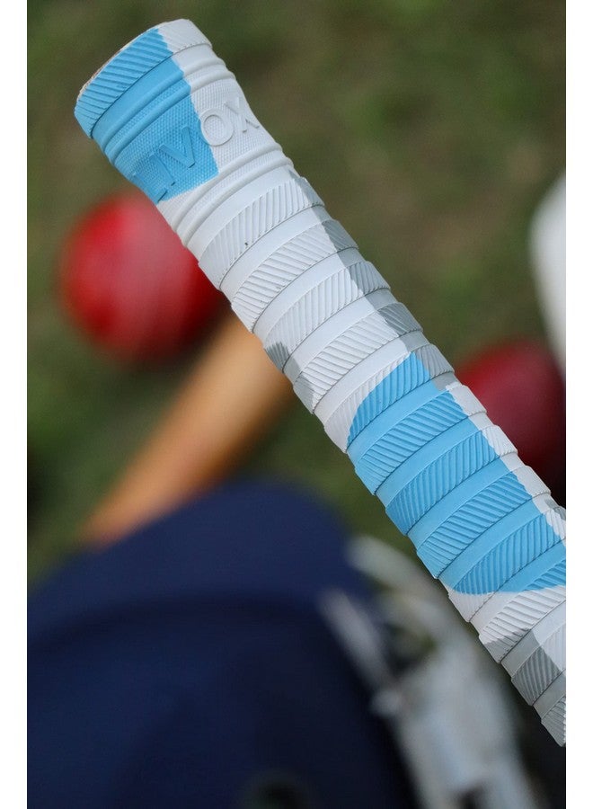 LIVOX Bracelet Ring Texture Cricket Bat Handle Rubber Grip with Cone for Better Shock Absorbing Cricket Acce ories Gripper Cone, 4 Grips and 1 Wooden Cone - Image 3