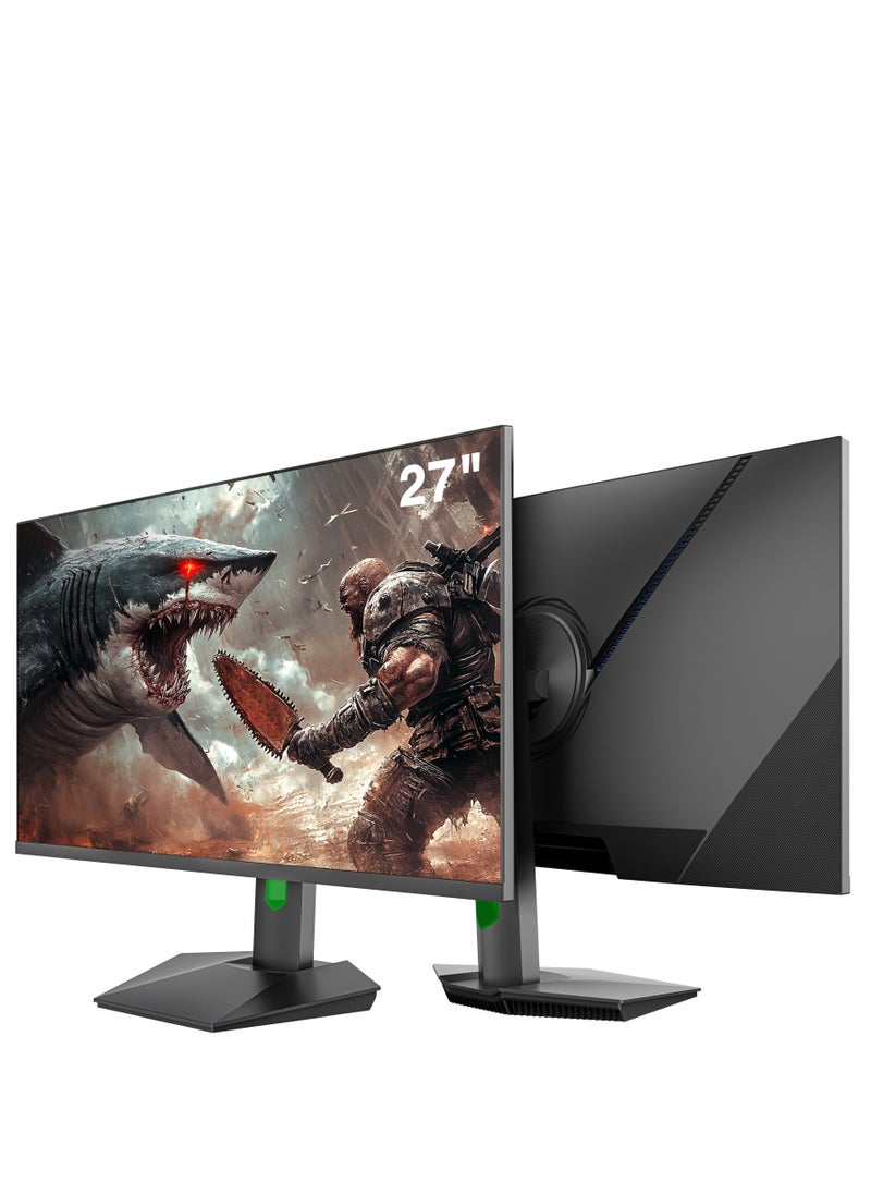 SHARX - SHARX Gaming Monitor 27" (27F120I),  120Hz Refresh Rate, 1ms (MPRT) Response Time, Flat IPS, FHD, 2.1HDMI, Fixed Stand, 2W Speaker, Free Sync, G-Sync Compatible. - Image 1