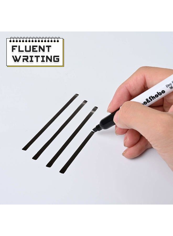Dabo&Shobo Dry Erase Markers, （80 Count, Black,Chisel Tip）-White Board Markers/ Pens ，Very Suitable for Writing on The School、 Office 、Home Dry Erase whiteboard Mirror Glass - Image 2