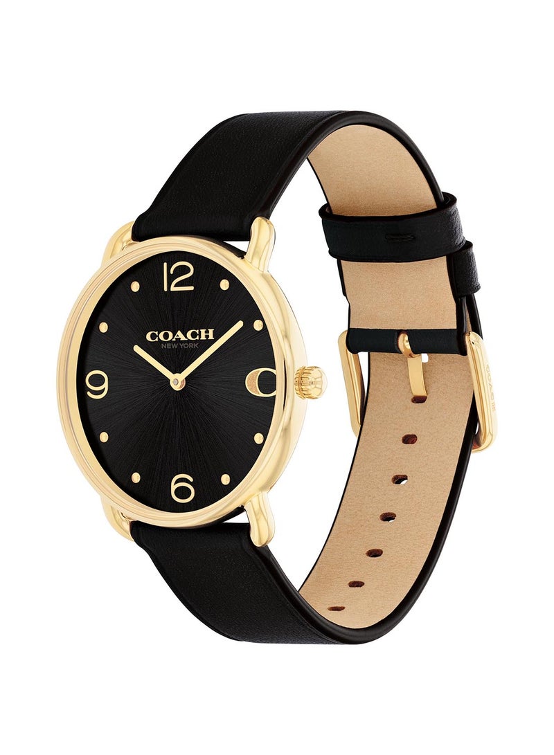 COACH Women's Analog Round Shape Leather Wrist Watch 14504245 - 36 Mm - Image 1