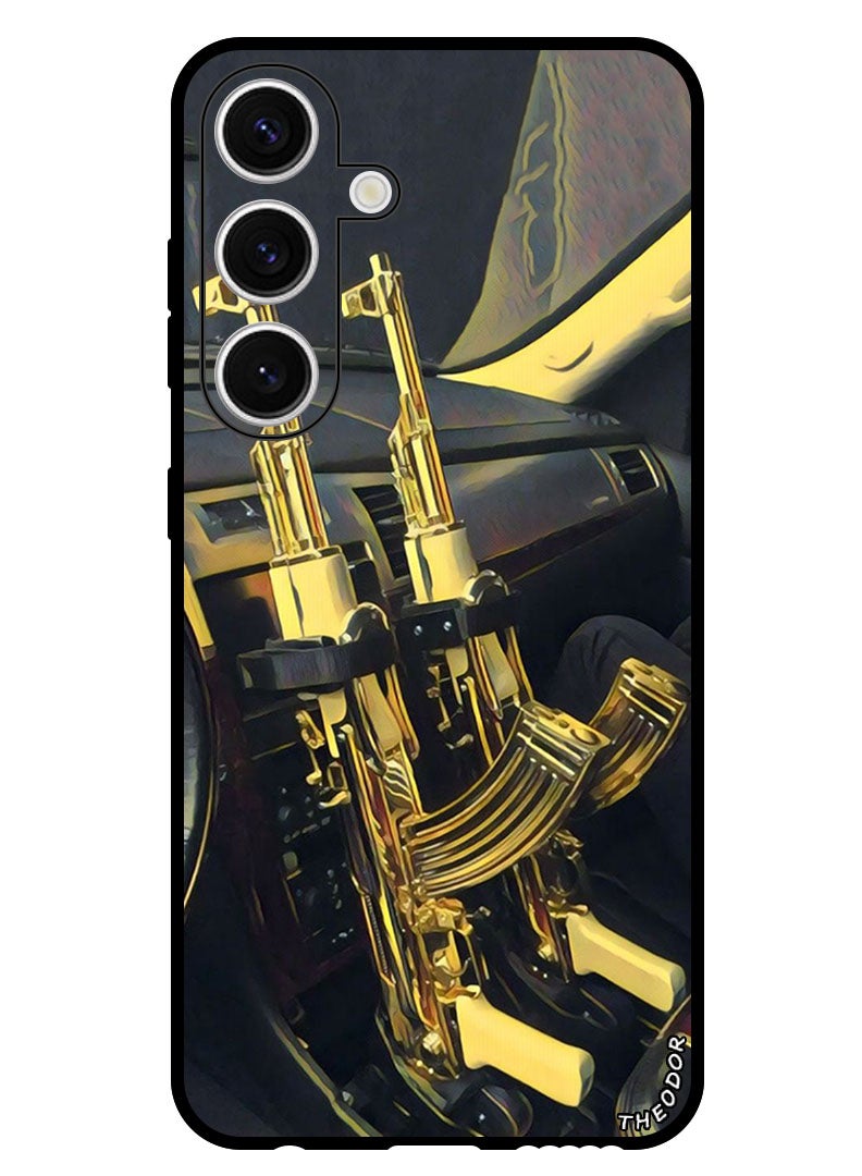 Theodor Protective Case Anti Scratch Shock Proof Bumper Cover For Samsung Galaxy S24 Plus AK 47 Guns - Image 1