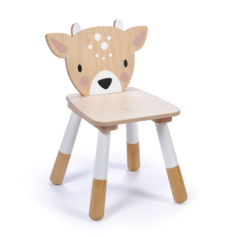 Tender Leaf Toys  Forest Table and Chairs Collections  Adorable Kids Size Art Play Game Table and Chairs  Made with Premium Materials and Craftsmanship for Children 3 Forest Deer Chair