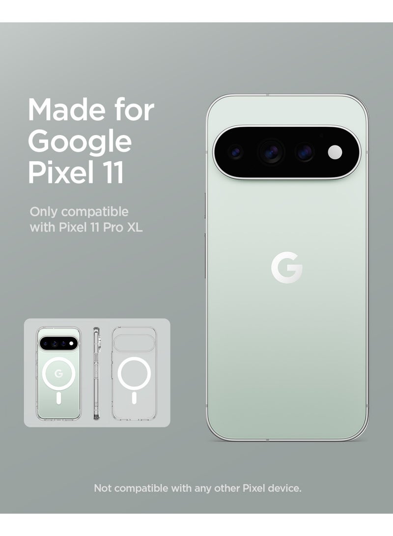 Spigen Ultra Hybrid MagFit for Google Pixel 11 Pro XL Case [Pixelsnap & MagSafe compatible] Military Grade Cover - Clear White - Image 2