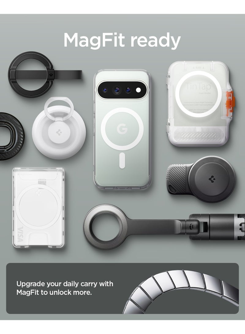 Spigen Ultra Hybrid MagFit for Google Pixel 11 Pro XL Case [Pixelsnap & MagSafe compatible] Military Grade Cover - Clear White - Image 5