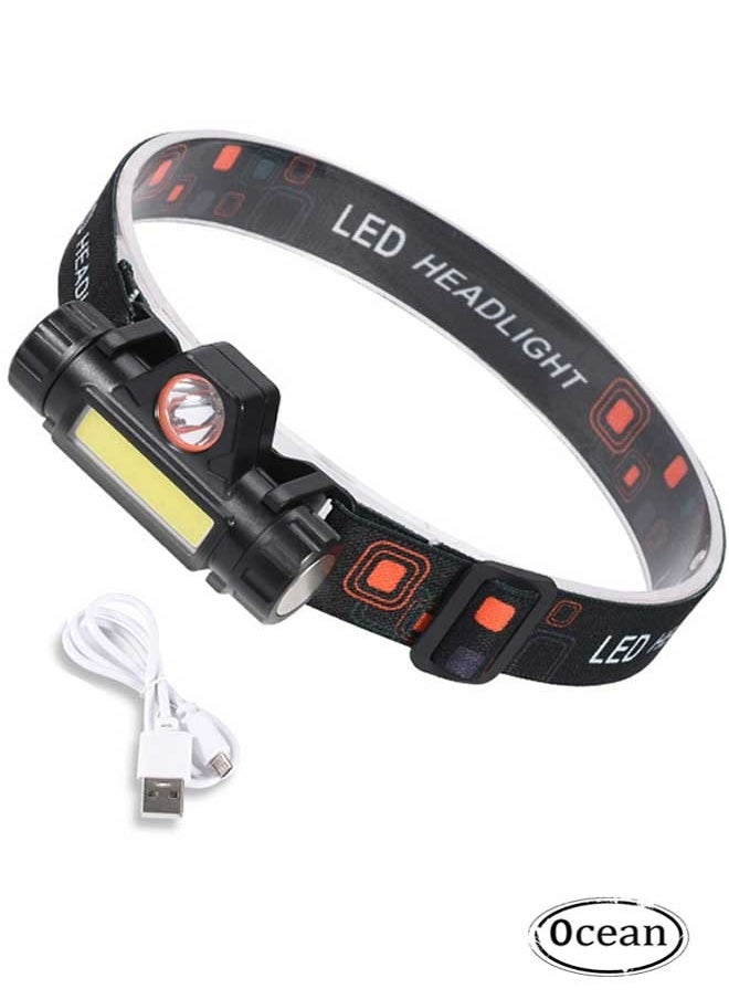 Mini 1200 mAh Rechargeable Headlight Flashlight, COB+XPE Headlamps, Adjustable Angle 90°, Continuous Lighting Suitable for Outdoor Activities Flashlight - pzsku/Z20222C7A9C1C23DB7C99Z/45/_/1698029443/22533cd3-477b-4468-8a28-a5c8f2ca401c