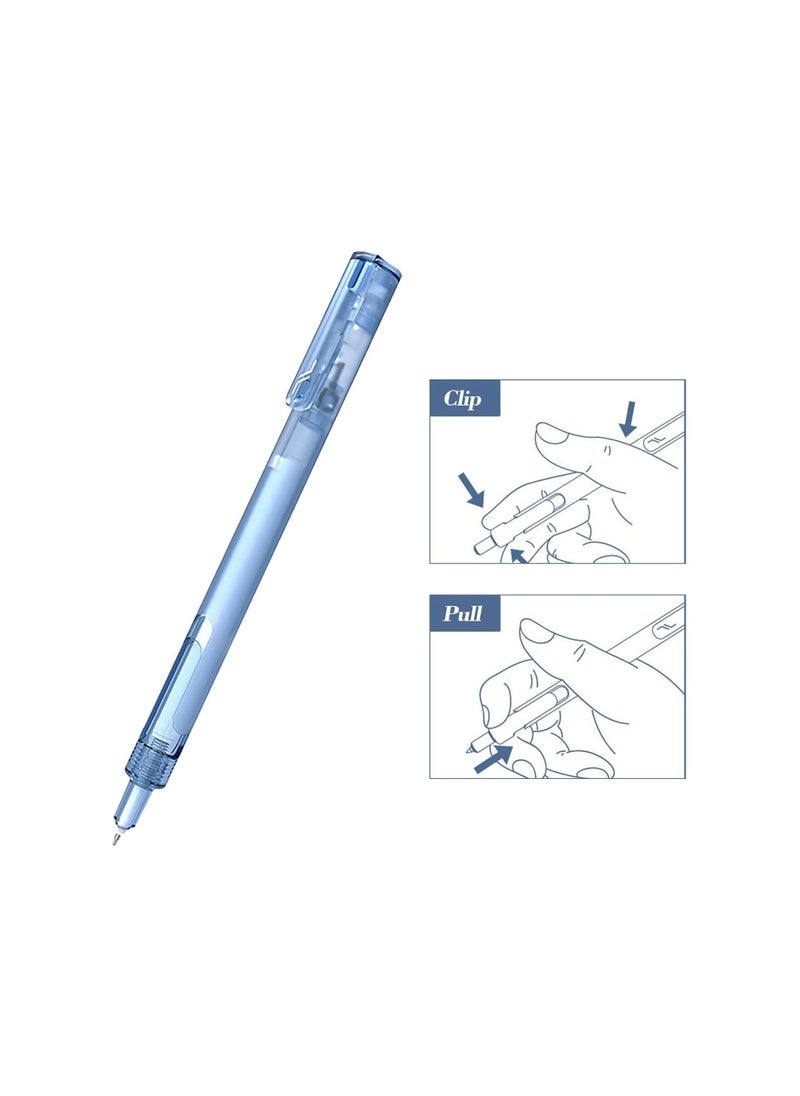Generic 0.5mm Rolling Ball Gel Pens, 6 PCS Upgraded Retractable Black Ink Gel Pens, Cute Aesthetic Gel Pens, Retractable Ballpoint Pens, Fine Point Smooth Writing Pens for Home School Office Supplies  - Image 3