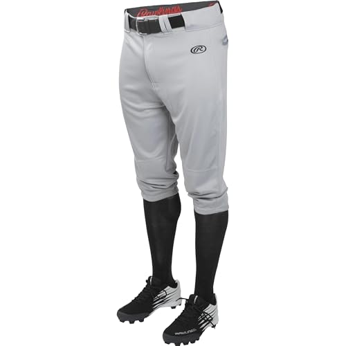 Rawlings راولينغز | سلسلة الإطلاق بنطلون بيسبول قصير | كبير للبالغين | رمادي - Image 2