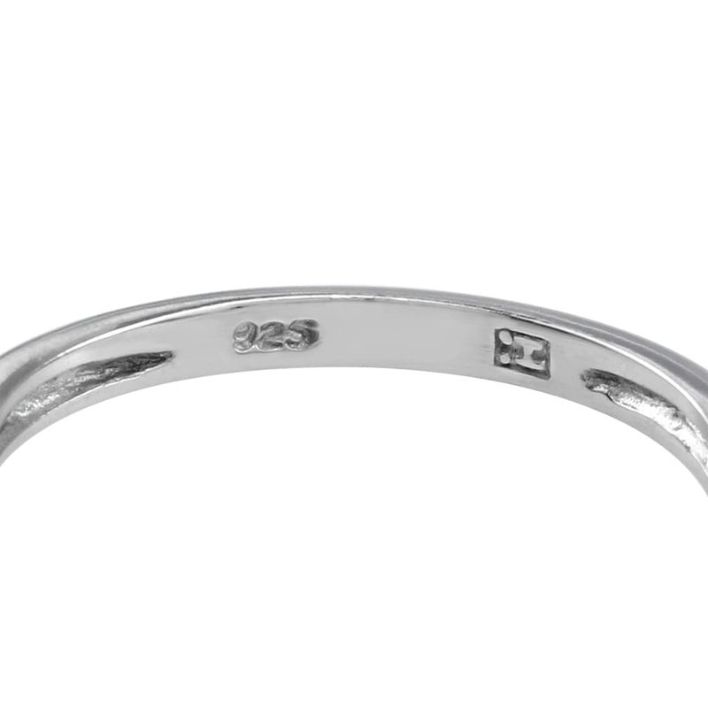 Silvershake 7mm Natural Moonstone 925 Sterling Silver Victorian Style Solitaire Ring Size 10.5 - Image 4