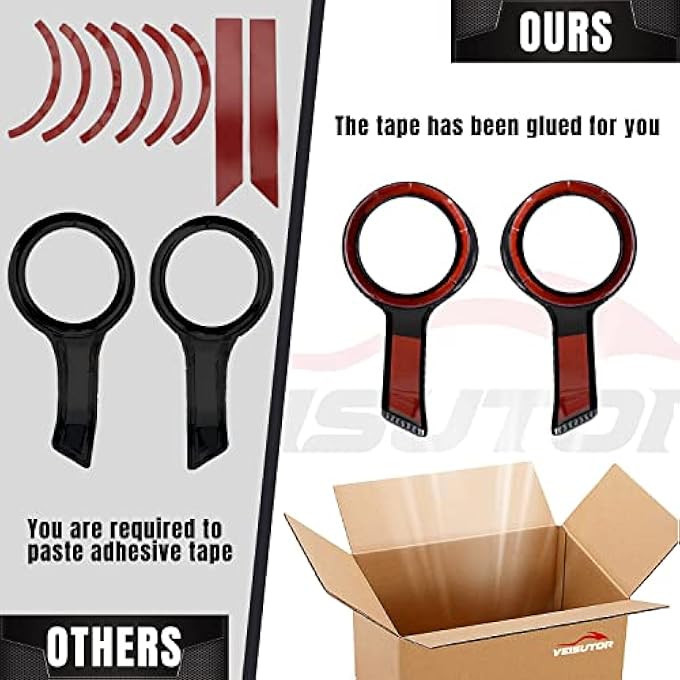 VEISUTOR Fog Lamp Trim For Gold Wing Carbon Fiber Pattern Fog Lights Trim Fog Lights Bezel Decorative Frame For Honda Gold Wing Tour Gl1800 Motorcycle 20182024 Accessories - Image 5