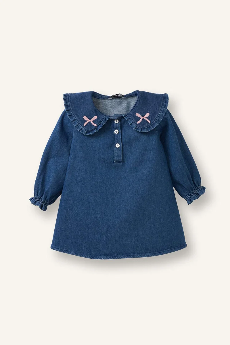 DeFacto Baby Girl Long Sleeve Cotton Dress