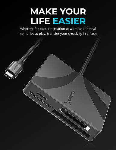 SABRENT USBC MultiCard Reader for CFexpress Type B CFast 20 and microSDSD Cards CRC4PM - Image 3