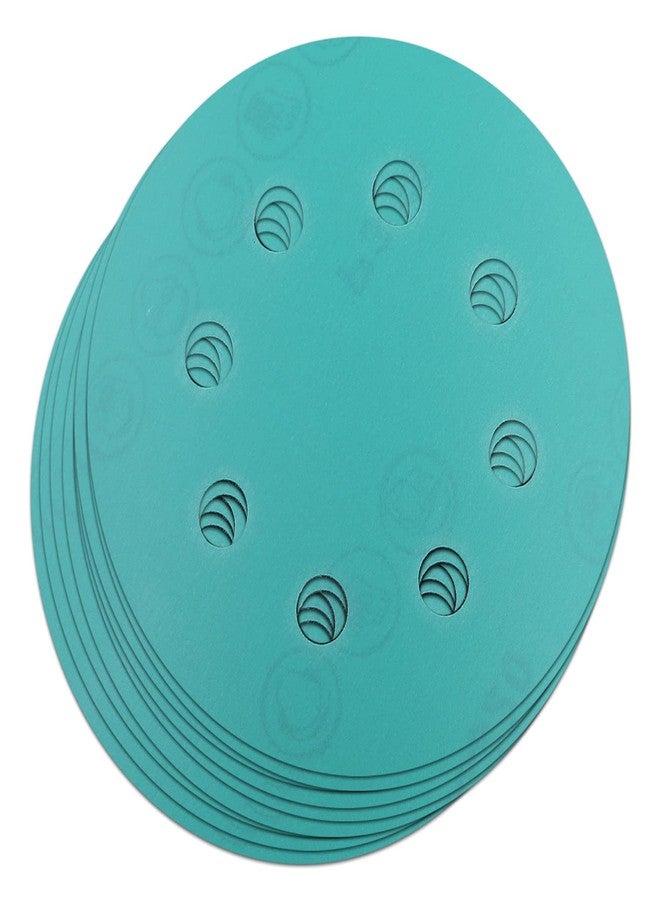 اتول مارت أقراص صنفرة Utoolmart مقاس 5 بوصات و8 فتحات وخطاف وحلقة بحبيبات 320، ورق صنفرة من كربيد السيليكون لصنفرة عشوائية للخشب والمعادن والتلميع التلقائي الرطب والجاف، عبوة من 15 قطعة ذهبية - Image 1