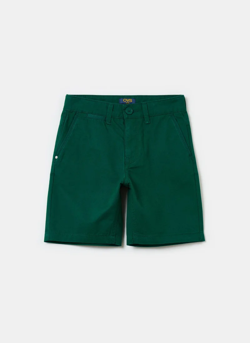 Ovs Chino Bermuda Shorts In Cotton
