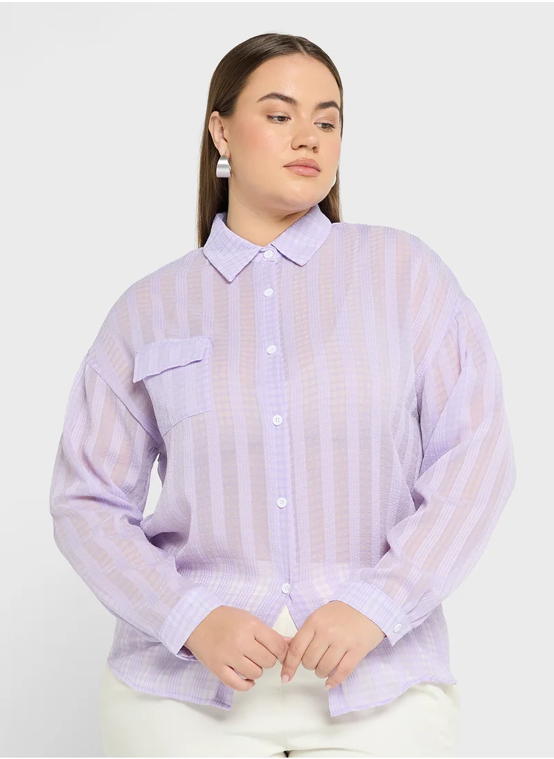 Ella Plus Button Down Shirt