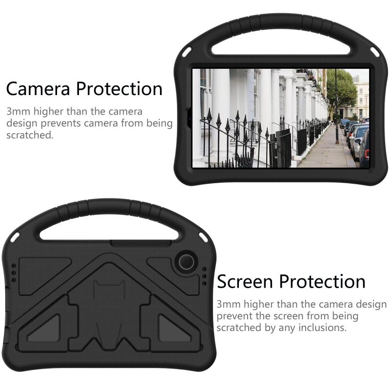 erorex For Samgsung Galaxy Tab A11 2025 EVA Shockproof Tablet Case with Holder(Black) - Image 3