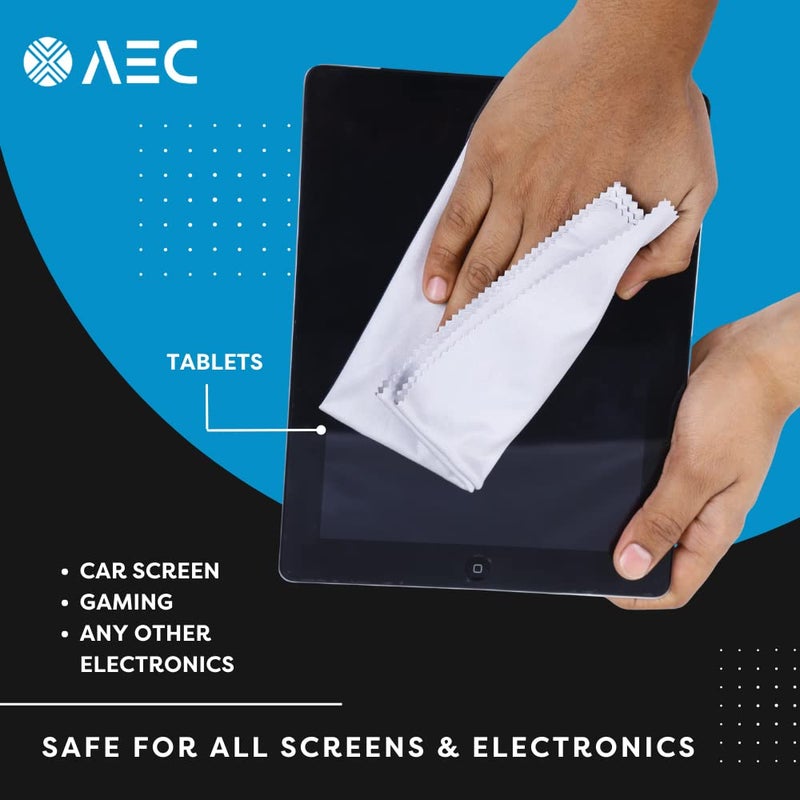 AEC Ultra Premium Microfiber Cleaning Cloth for Mobile Screen, Camera Lenses, Tablets, Monitors etc Pack Of 3 - Image 5