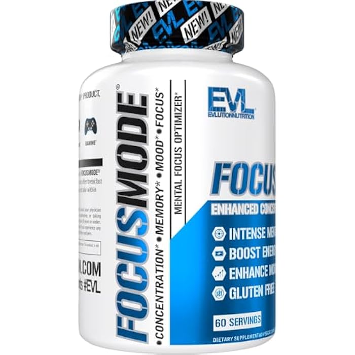 Evlution Nutrition Mental Energy and Focus Supplement for Adults - Nootropics Brain Support Supplement with Caffeine L Theanine Alpha GPC and L-Tyrosine - Focus Pills for Sustained Peak Performance - Image 4