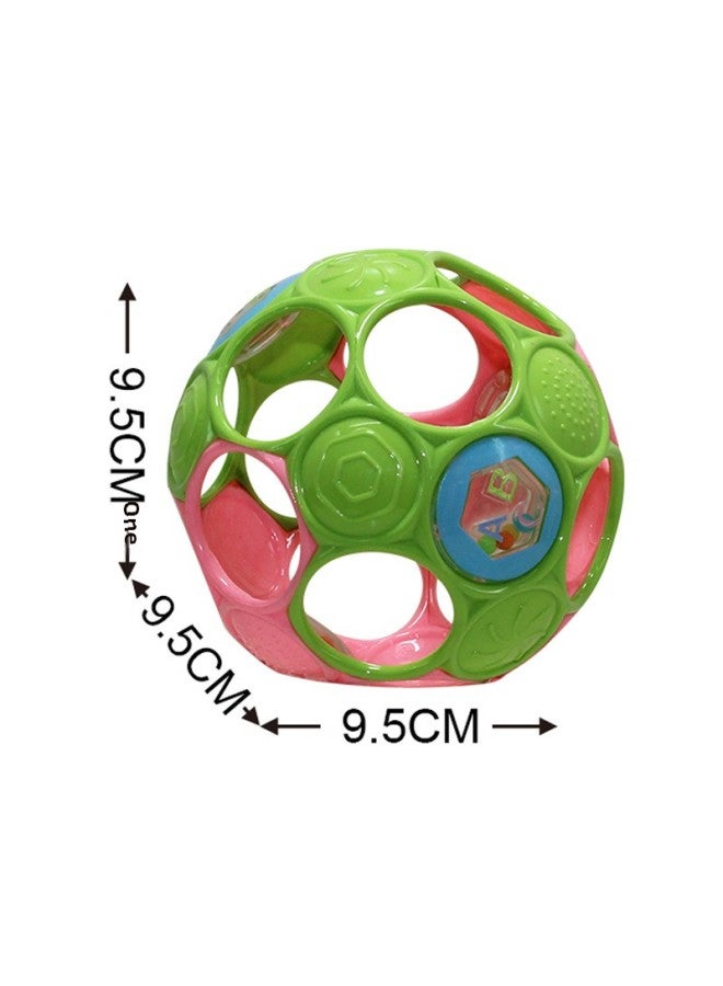 Infant Early Education Educational Toys Can Bite And Hold Large Hole Rattle Soft Rubber Ball For 0-3 Years Old-Color:Large Soft Rubber  3703 - Image 3