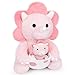 KOPHINYE Pink Dinosaur Stuffed Animal 118inch Pink Dinosaur Plush with Baby Dino for Kids Dino Toy Kawaii Triceratops Cuddle Plush Pillow for Girls Boys Christmas Birthday Gifts - Image 2
