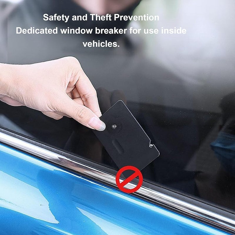 Tungsten Steel Car Window Breaker Card Seatbelt Cutter Emergency Survival Kit - Image 4