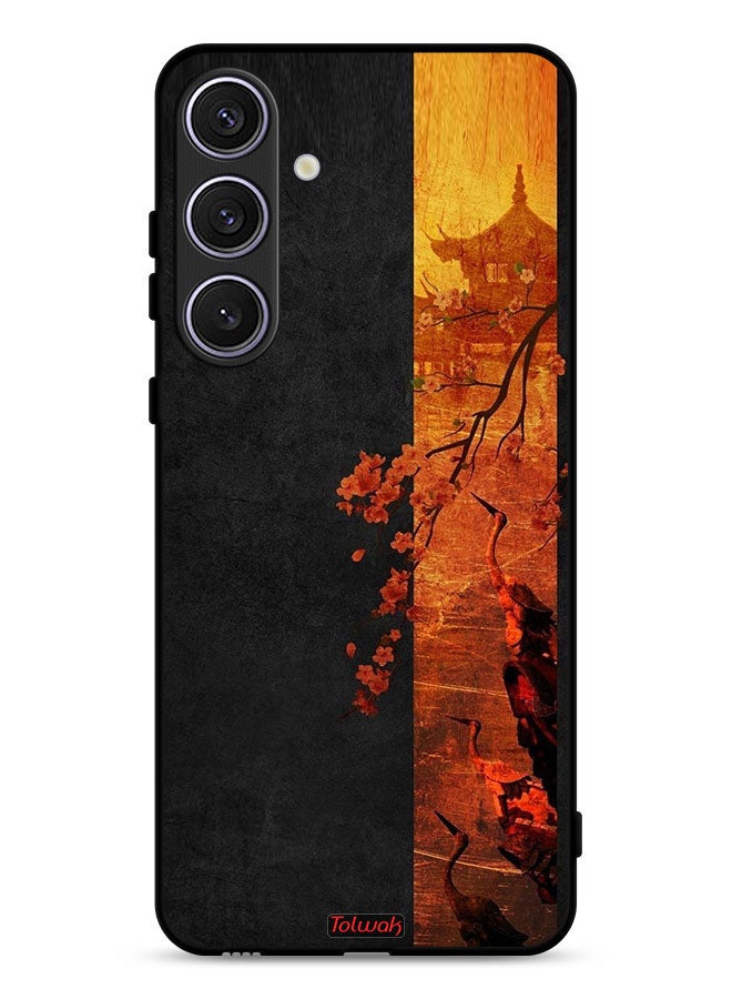 Tolwak غطاء حماية لجهاز سامسونج جالكسي S25 FE بألوان الخريف الفنية - Image 1