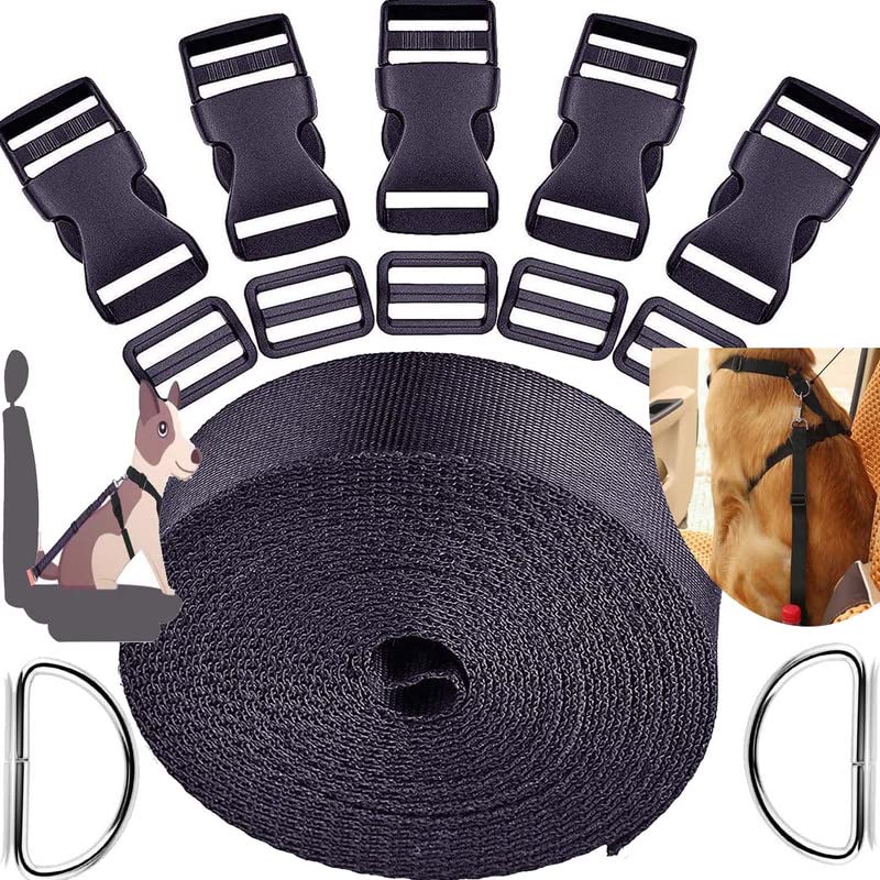 DIY Crafts DIY Crafts 1x Kit 1 inch 12 Inch Plastic Buckles Kit Include 5 Pack Side Release Plastic Buckles For Backpacks Luggage Dog Collar Paracord Belts Outdoor Supplies 10 Me1x Kit 1 inch  - Image 1