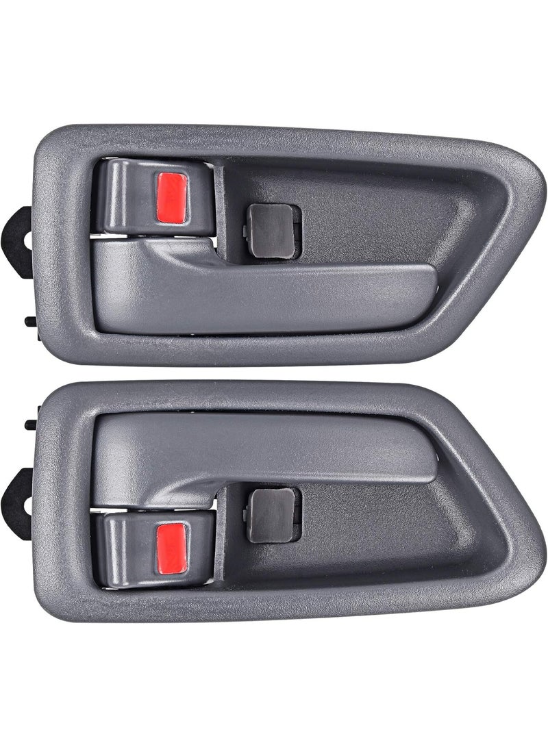 KISSUN 2Pcs Inside Interior Door Handle Front Rear Driver & Passenger Side Replacement for 1997 1998 1999 2000 2001 Camry, Gray. - Image 1