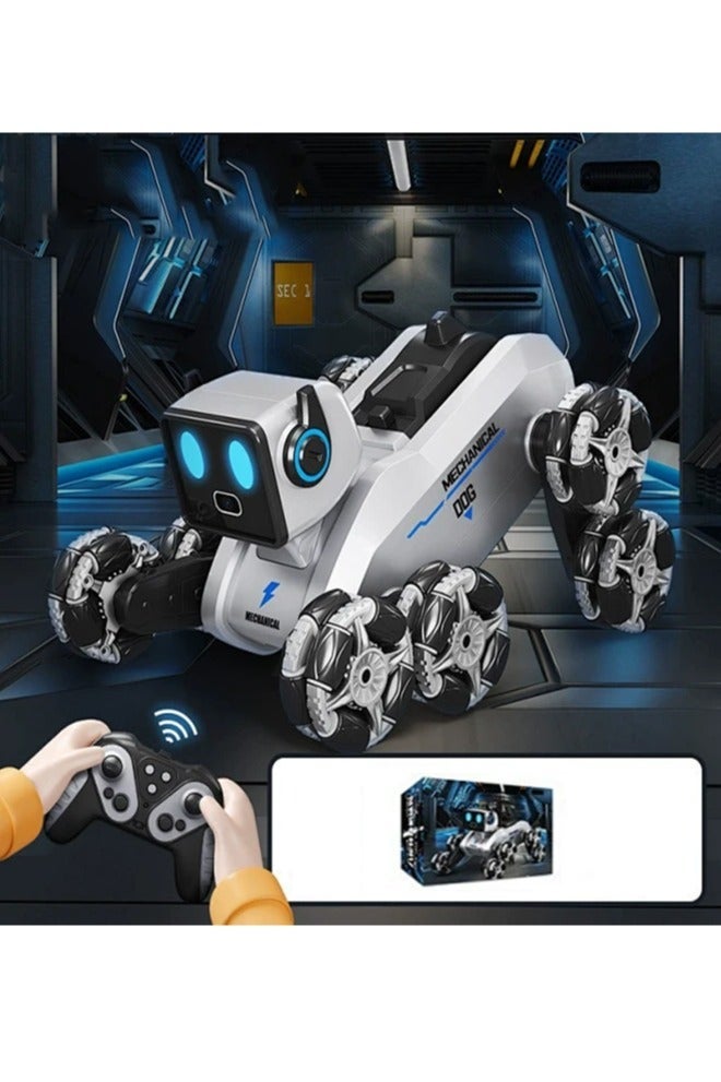 APEX Remote Control Robot,  Robot Dog, Eight-wheel Drive Stunt Robot, With Music & Light, Gesture Sensing Control - Image 2