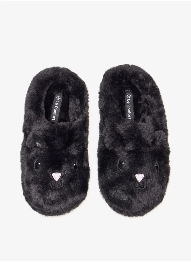 لو كونفورت Faux Fur Slip-On Bedroom Mules