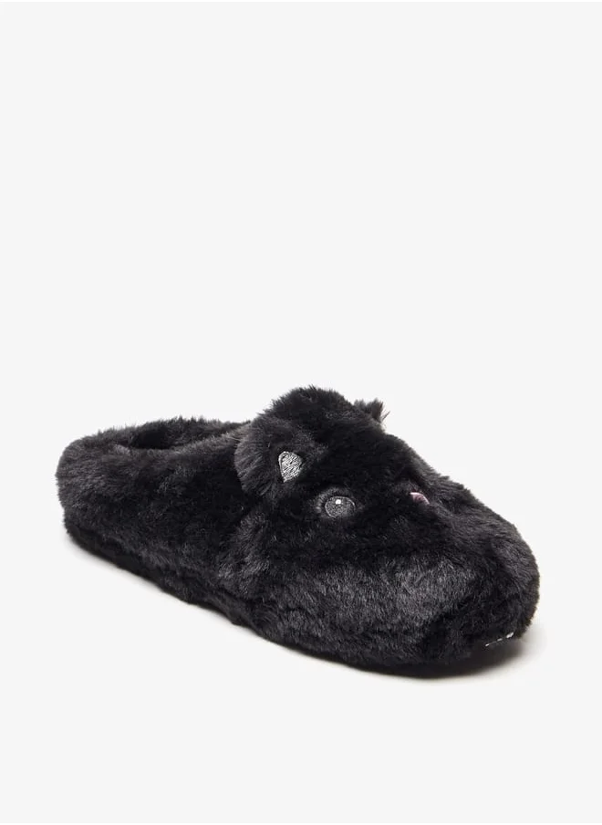 لو كونفورت Faux Fur Slip-On Bedroom Mules