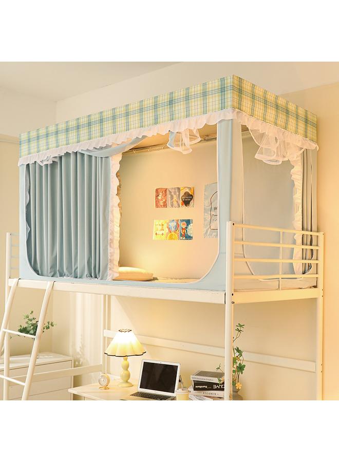 Bluejw Commercial Student Dormitory Mosquito Net 90x 200 Extended Telescopic Bed Curtain Curtain Integrated Shading Upper And Lower Bunk - Image 1