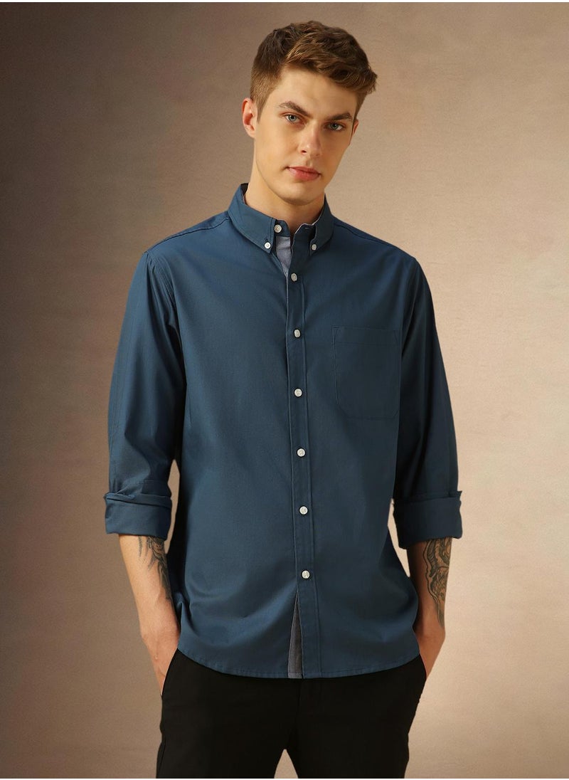 Dennis Lingo - Denim Blue Shirt For Men For Men - Image 1
