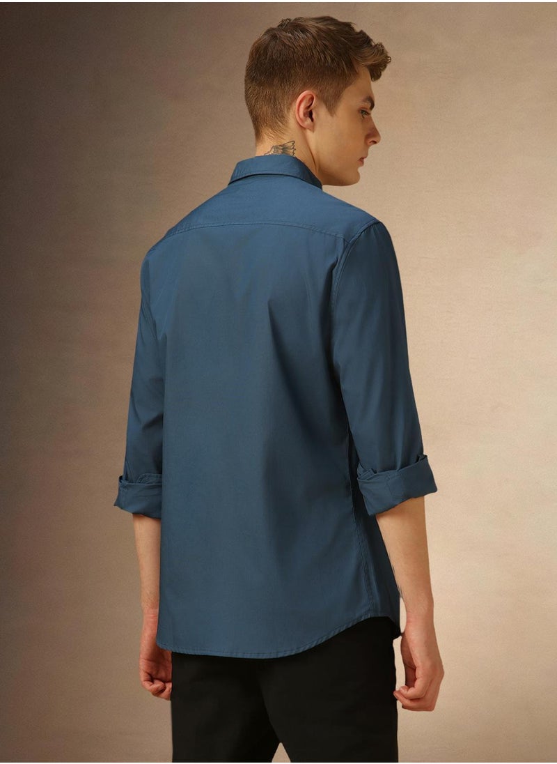 Dennis Lingo - Denim Blue Shirt For Men For Men - Image 1