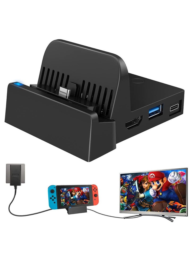 KASTWAVE - KASTWAVE for Nintendo Switch Dock, Pocket Charging Dock 4K HDMI TV Adapter for Switch Docking Station Charger Dock Set Good Replacement for Official Replacement Charging Dock( Upgraded System) - Image 1